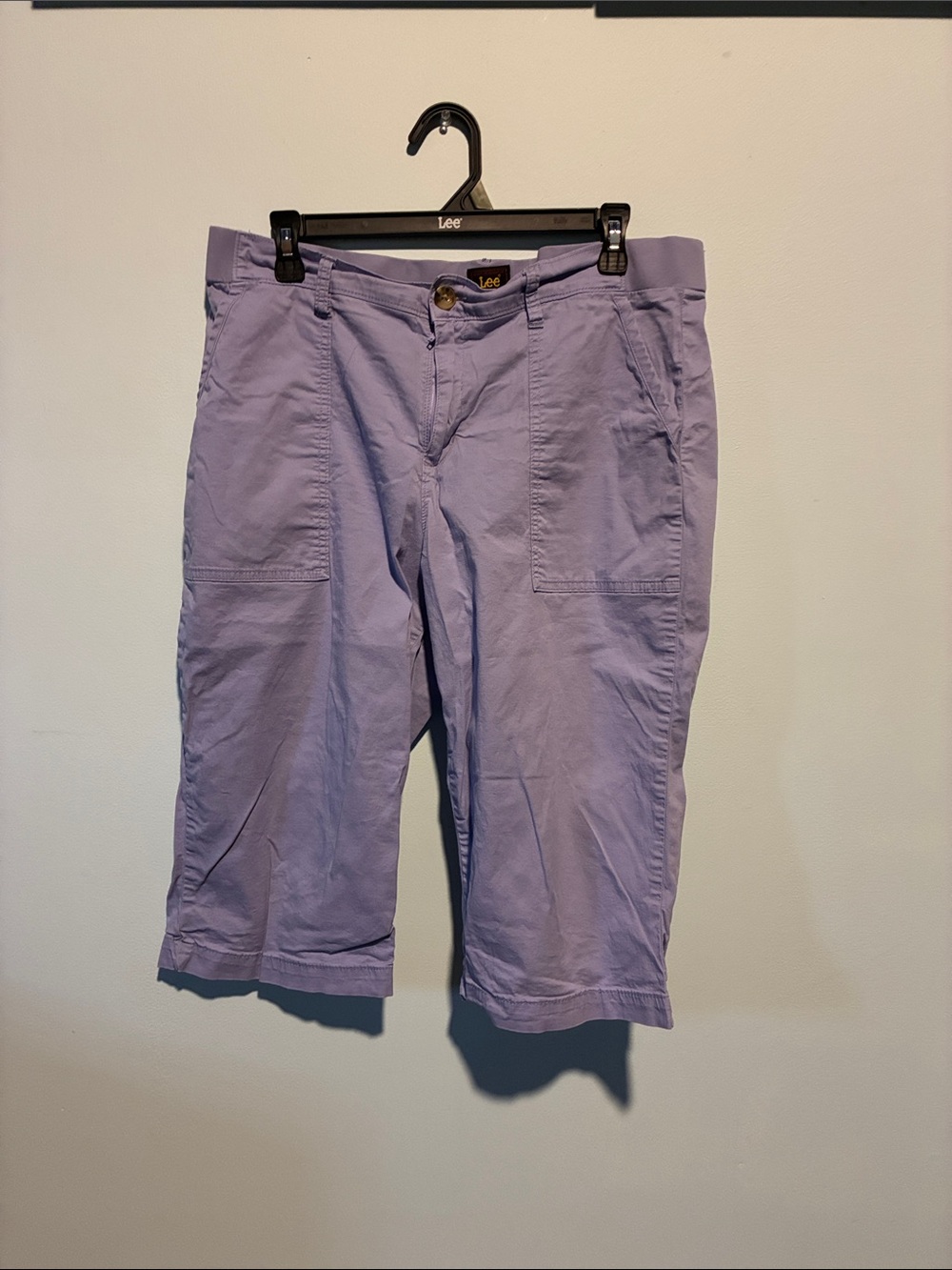 Lee Lavender Cotton Crop Pants